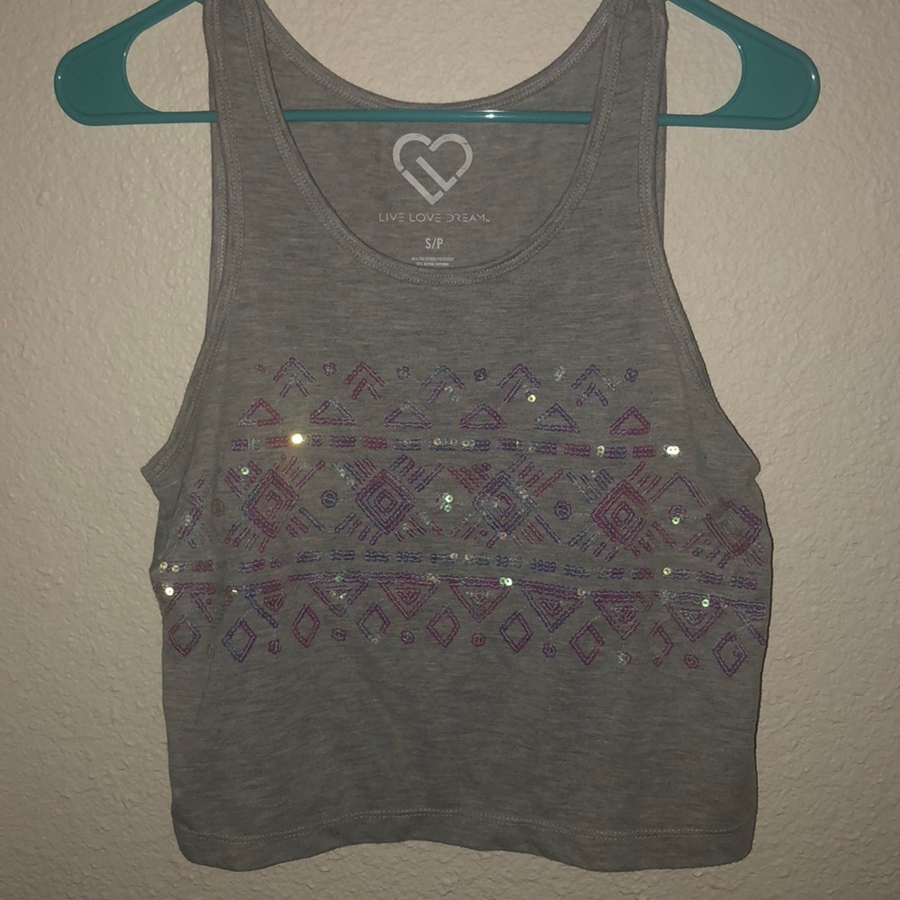Cute sequin tank